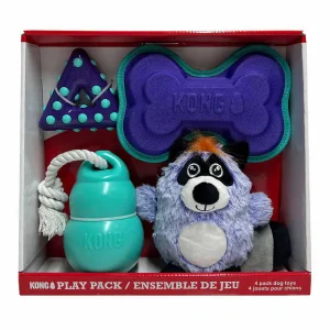 KONG Play Pack Dog Toys, 4-pack