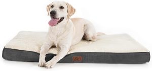 Bedsure Jumbo Dog Bed for Large Dogs - XXL Orthopedic Dog Beds with Removable Washable Cover, Egg Crate Foam Pet Bed Mat, Suitable for Dogs Up to 150lbs