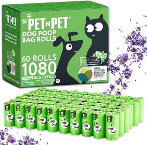 Pet N Pet Dog Poop Bags 1080 Counts, Dog Bags Poop Bag, USDA Certified 38% Plant Based & 62% PE Leakproof Doggy Poop Bags Dog Bag, Durable Dog Waste Bags Dog Poop Bag, Dog Poo Bags, Doggie Poop Bags