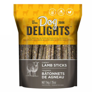Dog Delights Chewy Lamb Sticks,1kg ( 2.2 lb.)