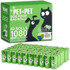 Pet N Pet Dog Poop Bags 1080 Counts, Dog Bags Poop Bag, USDA Certified 38% Plant Based & 62% PE Doggy Poop Bags Dog Bag, Durable Dog Waste Bags Dog Poop Bag, Dog Poo Bags, Pet Poop Bags Dogs Poops Bag