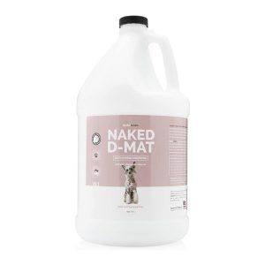 Bark2Basics Naked D-Mat Dog Conditioner, Gallon - Naturally Derived Ingredients, No Fragrance and Color, Gentle, Aids in Detangling, Dematting, and Eliminates Static, No Additives, Professional Grade