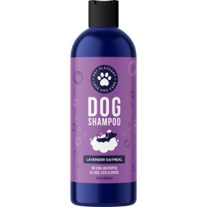 Cleansing Dog Shampoo for Smelly Dogs with Moisturizing Colloidal Oatmeal and Lavender Oil