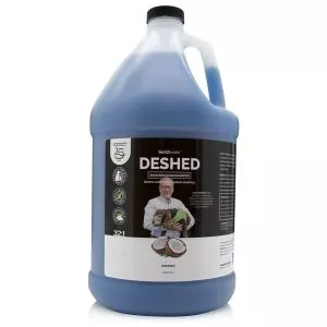 Bark2Basics DeShedding Dog Shampoo, 1 Gallon - Combats and Reduces Shedding, Removes Undercoat, Fights Excessive Hair Shed, Omega 3 and 6 Rich, Strengthens The Hair Follicle, Natural, USA Made