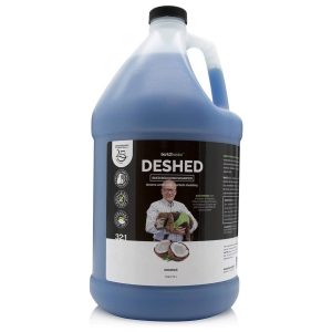 Bark2Basics DeShedding Dog Shampoo, 1 Gallon - Combats and Reduces Shedding, Removes Undercoat, Fights Excessive Hair Shed, Omega 3 and 6 Rich, Strengthens The Hair Follicle, Natural, USA Made